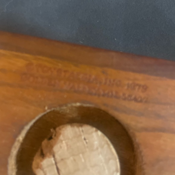 Vintage Play Stalgia Wood 1979 Coin Bank with windup Music box - Picture 8 of 10